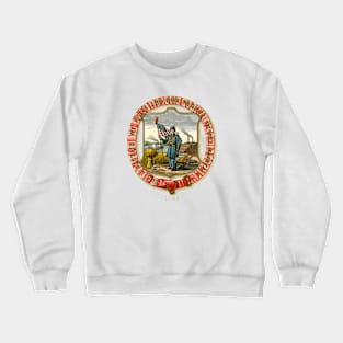 1876 Iowa Coat of Arms Crewneck Sweatshirt